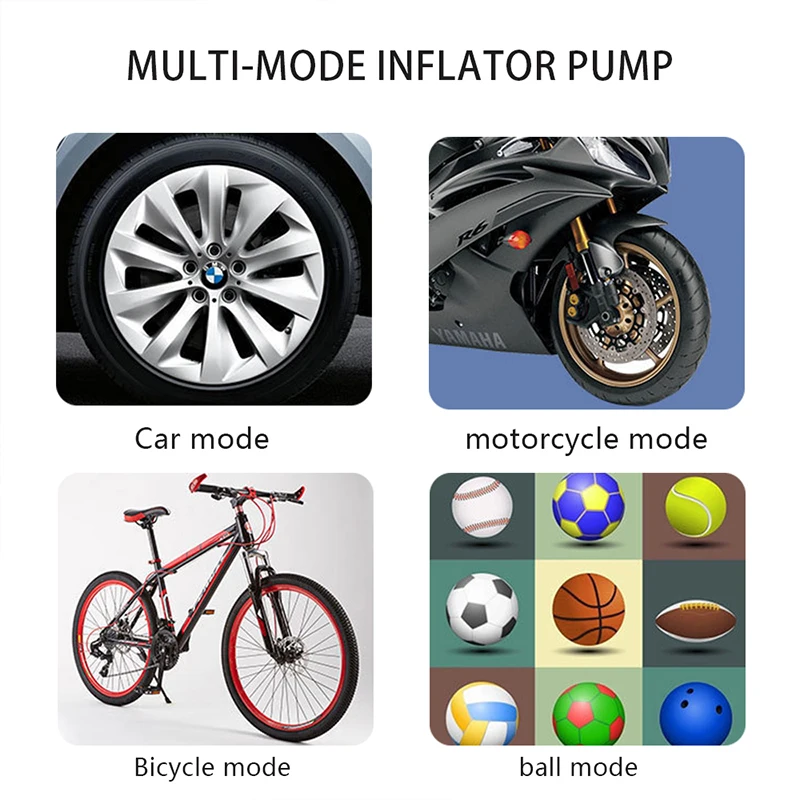 Portable Electric Digital 150PSI Bicycle Tire Inflator Air Car Pump in 12 V for Bikes Bicycle Cordless air Pump - view 6