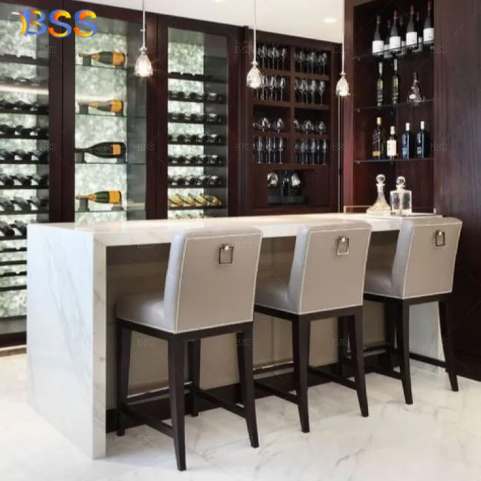 Custom Home Bar Counter Set - Modern Design & Durability