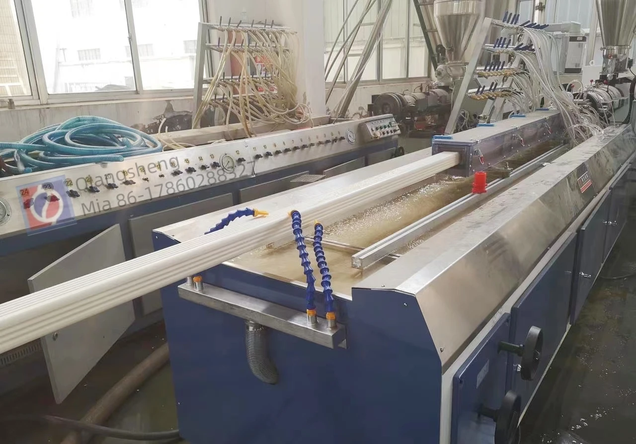Plastic Extruder WPC PVC UPVC Windows Door Frame Louver Shutter Rain Gutter Downspout Profile Extrusion Production Line Machine