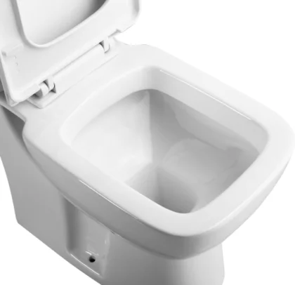 AIDI Modern Bathroom Box Rim P-trap Square Shape Two Piece Toilet factory