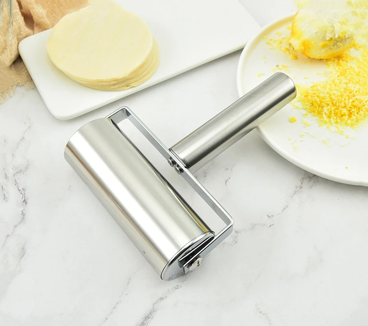 T type stainless steel small dough roller rolling pin stainless steel for baking