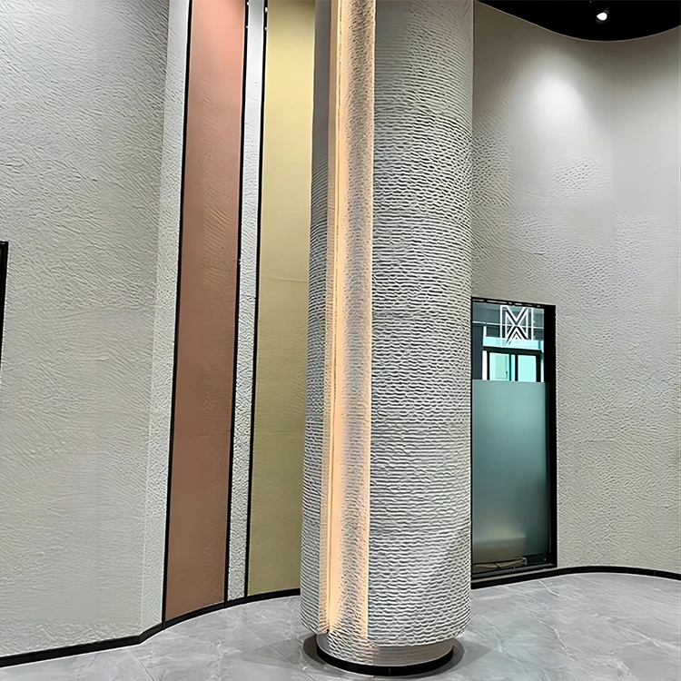 Rinsun Source Factory AA LEVEL FIRE PROOF Piedra Flexible Flexible Marble mcm Flexible Clay Striped Stone for Inside&outside