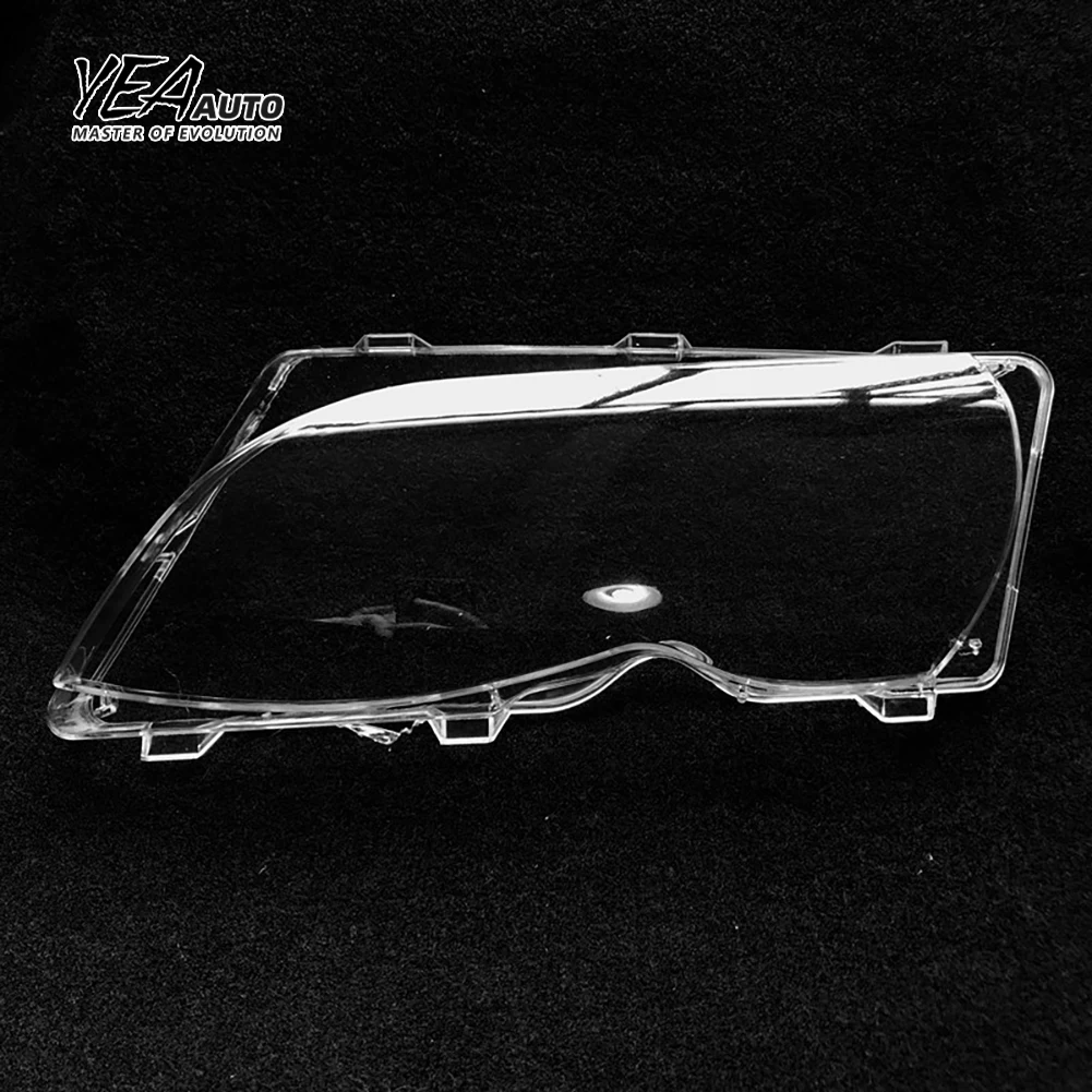 product yea auto car headlight cover lens glass pc lampshade for bmw 3 series e46 318i 320i headlamp shade lens cover 2002 2004-36