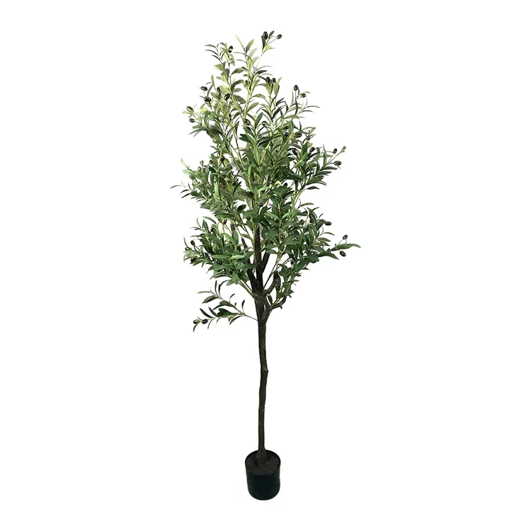 high simulated plant olive trees green artificial plant potted
