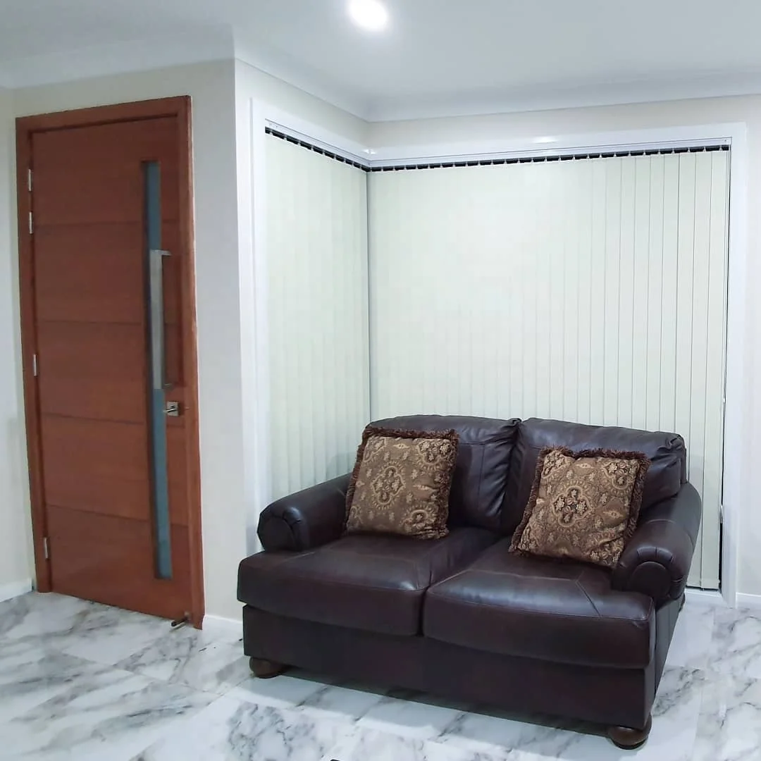 Rod Control PVC Polyester Fabric Vertical Blind Curtain