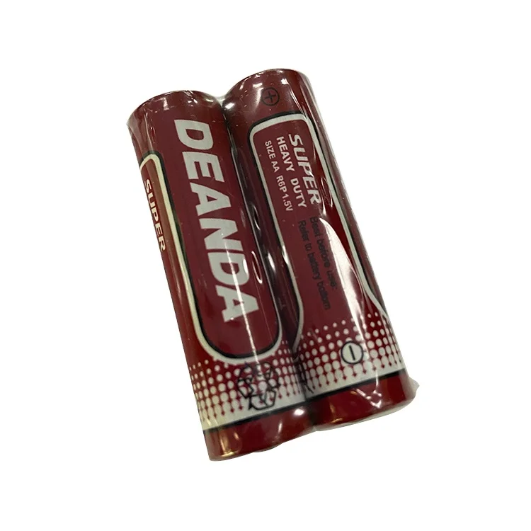 Family Durable OEM Big Demand 620mAh Red Label AA R6P Zinc Carbon 1.5V dry battery