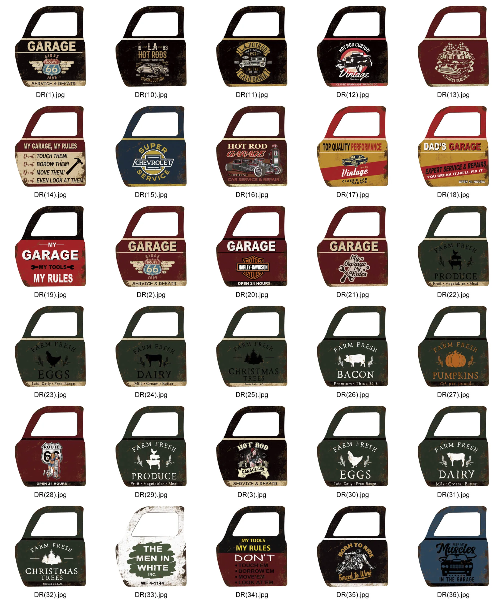 Insegna Metallica Decorativa Route 66 In Stile Vintage - Targa In Latta 32x32 Cm Per Parete, Arredo Da Bar E Garage - 2