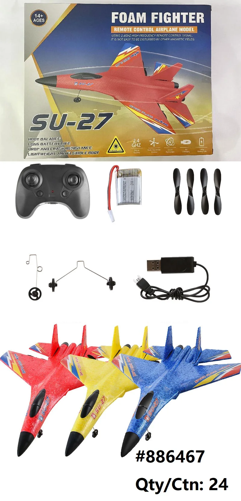 2.4g Rc Airplanes Giant Scale F35 With Led Light Epp Foam Rc Glider ...