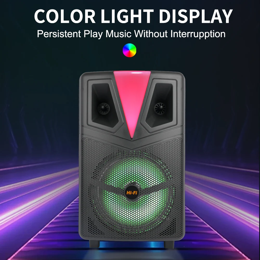 Affordable USB Charging Trolley Cart Speaker with RGB Light