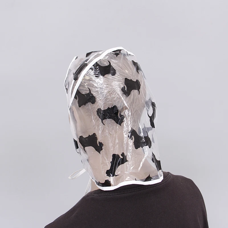 Export Europe America  Disposable Printing PE Women  Rain Bonnet