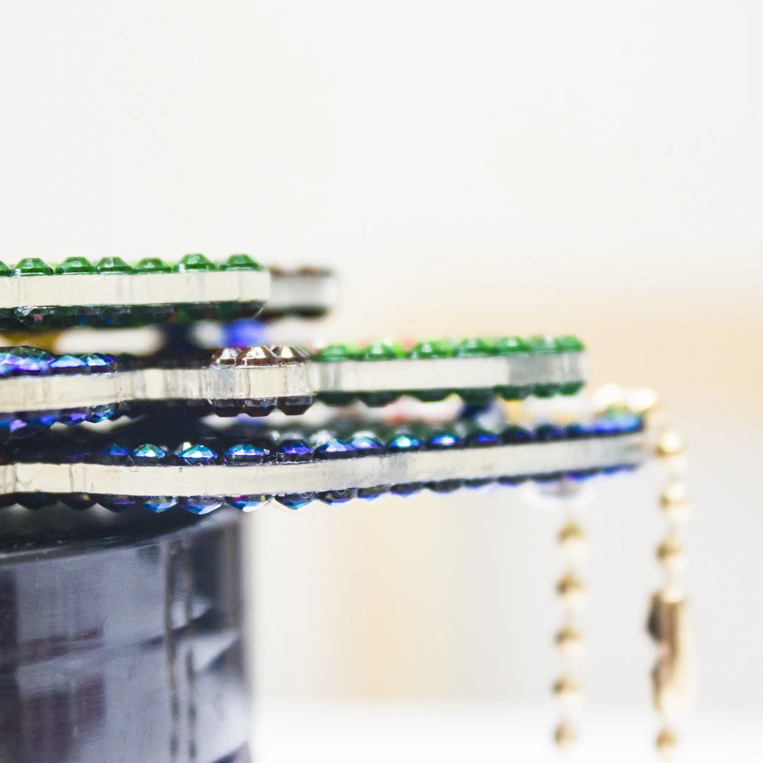 R-QC003-040 ручной работы кольцо для ключей в виде животных на сумку, подвески со стразами крестом ремесло подарок 3D/5D DIY живопись кристаллами алмазами цепочка для ключей