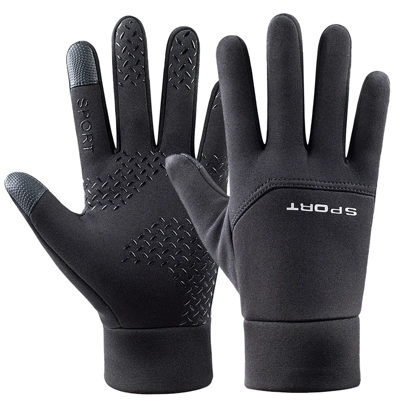 Outdoor Waterproof Glove Winter Plus Velvet Warm Touch Screen Antislip
