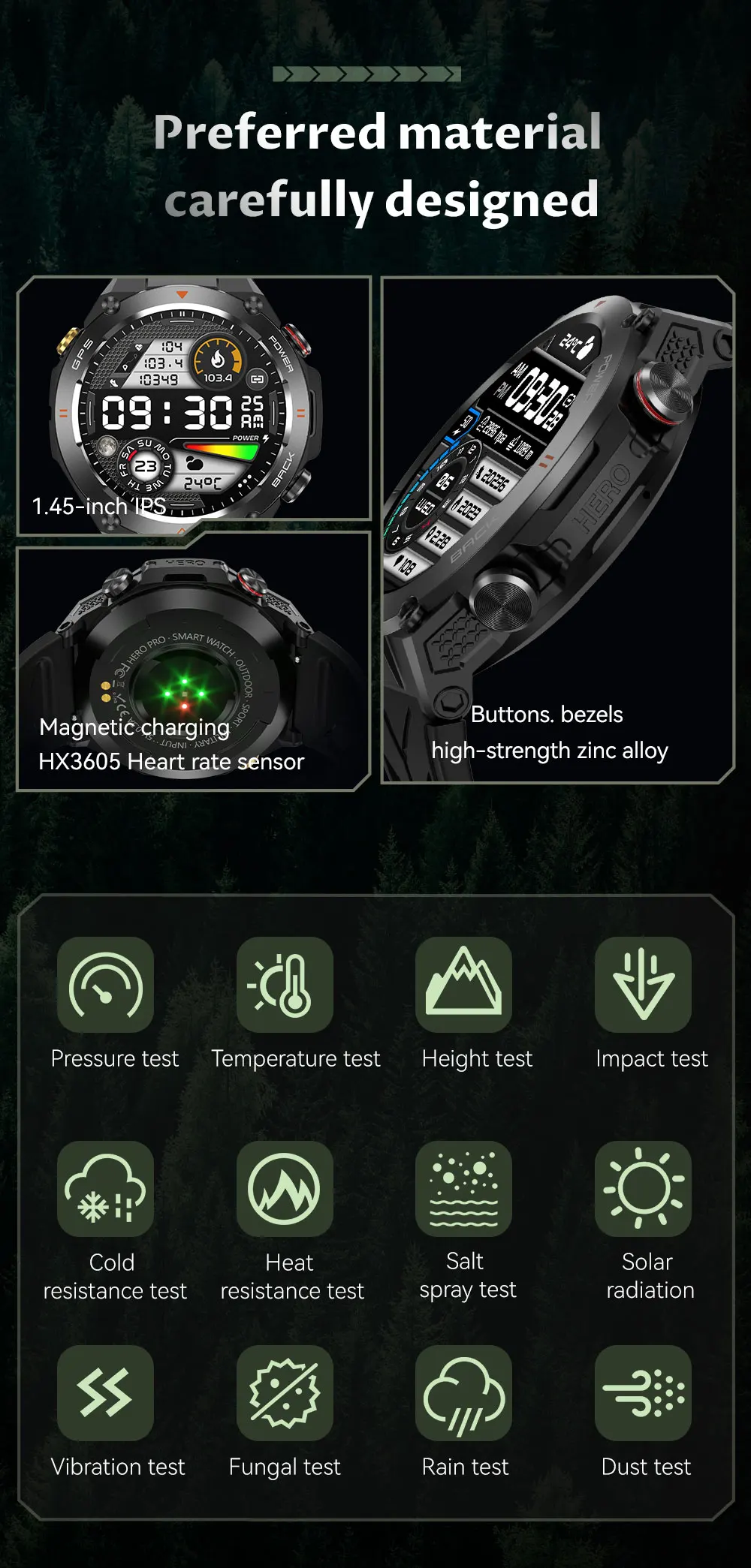 product gps outdoor sport smart watch waterproof  ip68 sleep blood oxygen monitoring slim lightweight for men girls-4