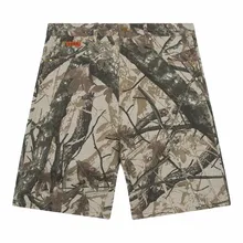 100% Cotton Gym Casual Camo Print Sublimation Workout Shorts Jeans Loose Sweat Above Knee 5" Inseam denim Shorts