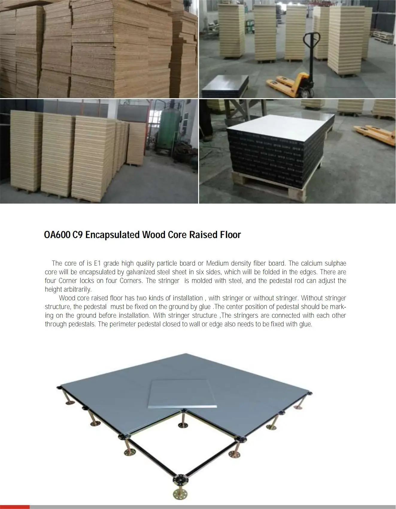 Data Center Raised Access Floor False Floor Anti-static Modular Decking ...