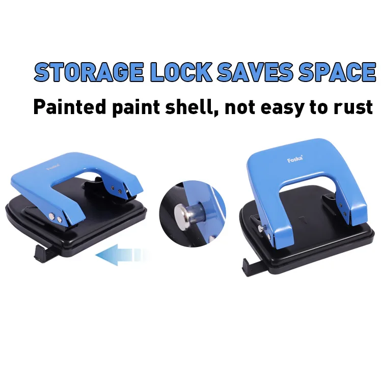 Foska 31 год профессиональная фабрика 20 листов два 6 мм круглые отверстия высокое качество тяжелый металл дырокол для рукоделия и офиса