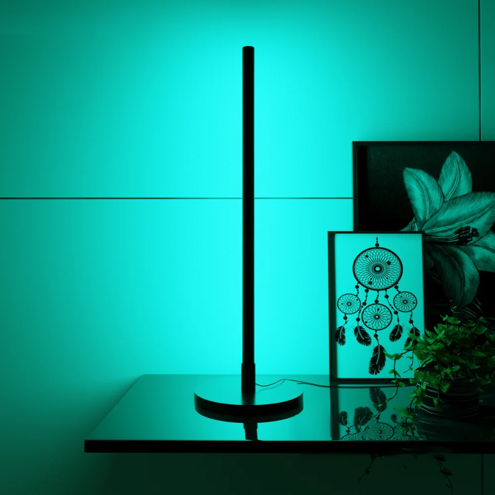Современная простая угловая Ночная лампа для спальни, атмосферная RGB-лампа, светодиодная настольная лампа