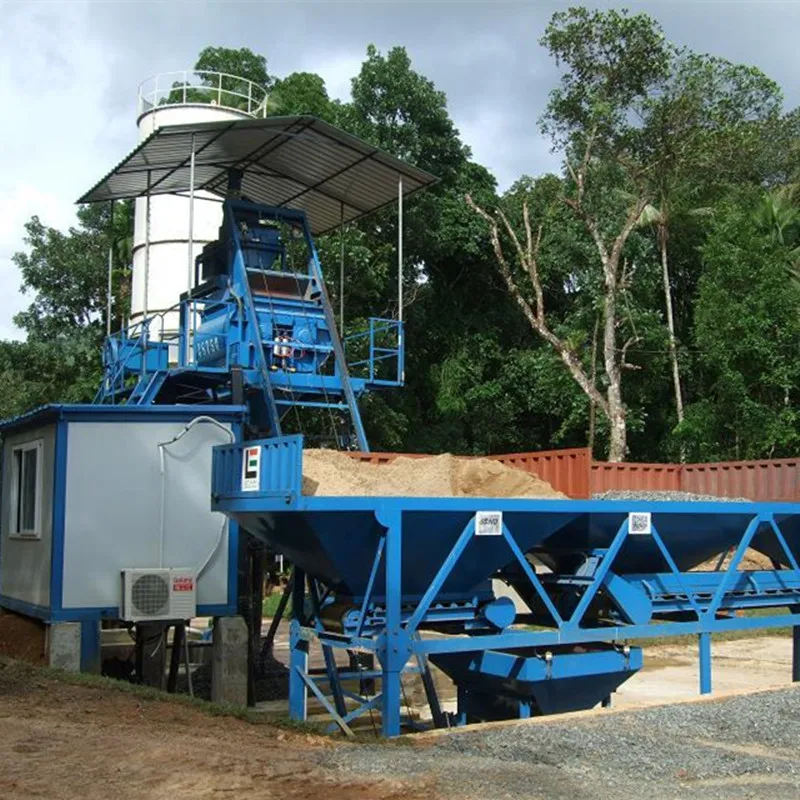 Powerful Hzs25 Concrete Mixing Plant Silo Seal Operator Training Batching Plant Cost Price in Turkey