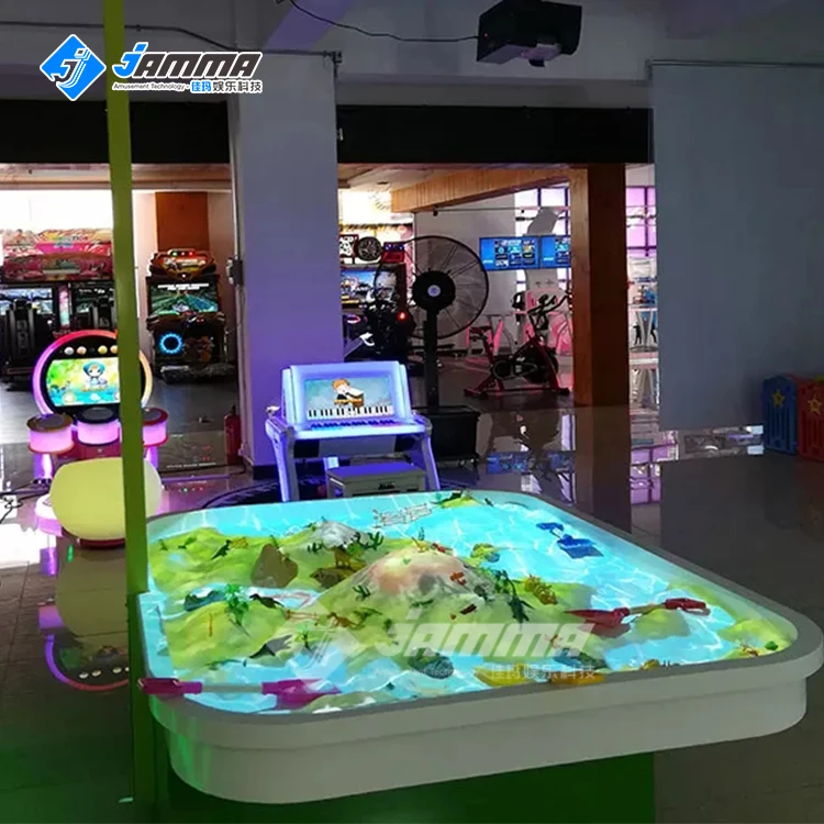 AR Interactive Sandbox 3D Projection Game Kids Playground Equipment for Interactive Sandpit Games