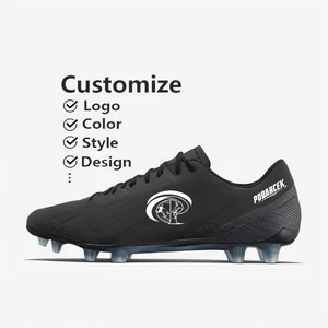 Manufacturer Custom Oem Outdoor High Quality Synthetic PU Leather Training Soccer Cleats for Men