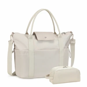 Men Women Duffle Bag with Shoes Compartment and Adjustable Strap,Foldable Travel Duffel Bags for Men Women,with Toiletry Bag