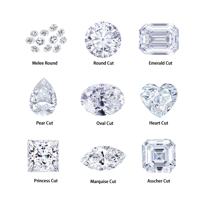 Starsgem 0.5ct&5mm Lab Grown Diamond Def Super White Vvs/vs/si Clarity Round Brilliant Cut