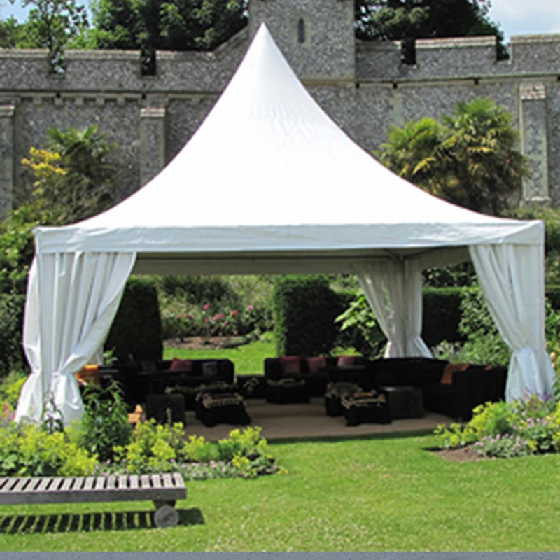 Economic Small Pagoda Tent Canopy White Marquee Pole Tents with Portable Aluminum Frame 10x10ft 20x20ft 30x30ft