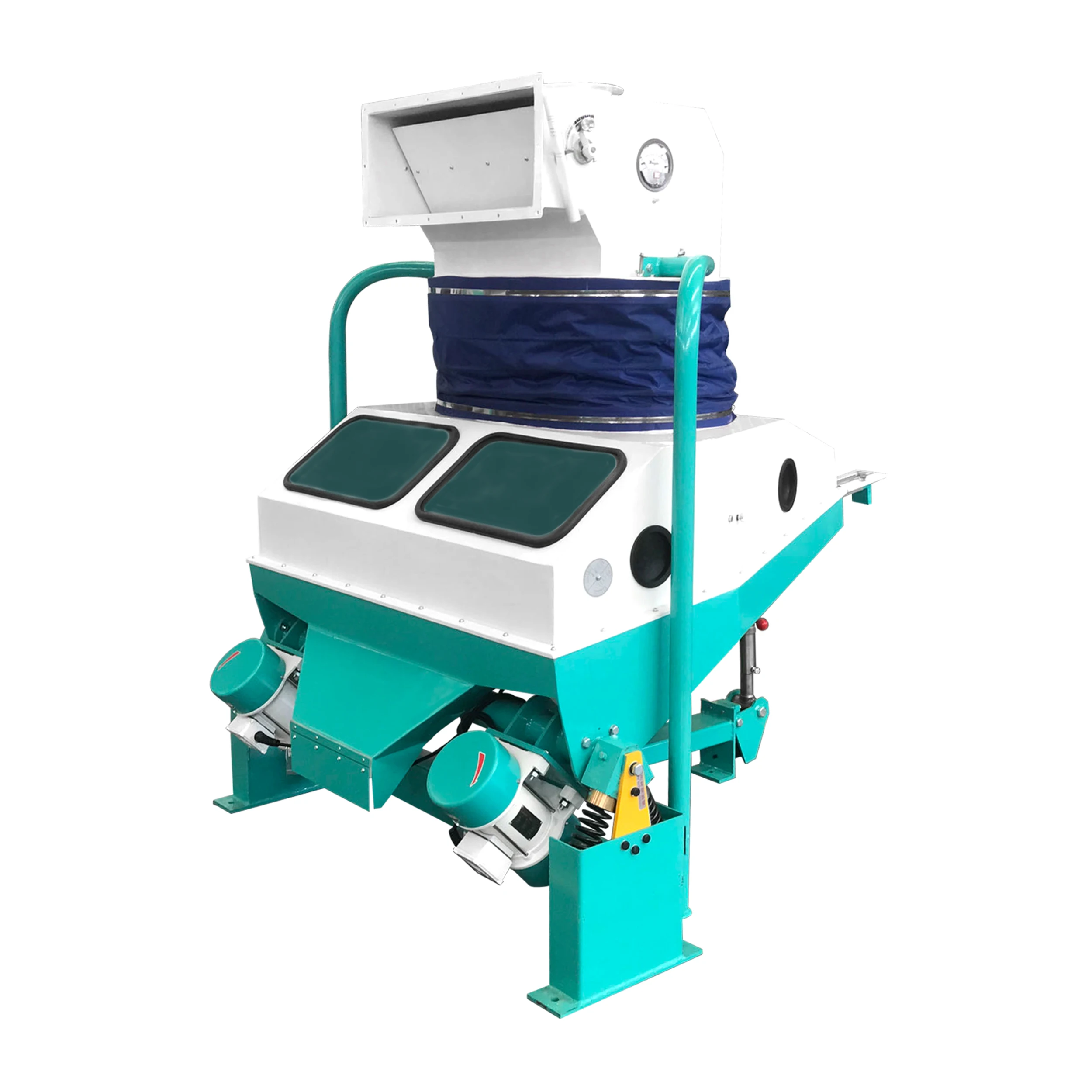 Vibration Motor Gravity Separate Stone Machine Rice Stoner Paddy Stoning Machine Paddy Destoner for Rice Mill Plant