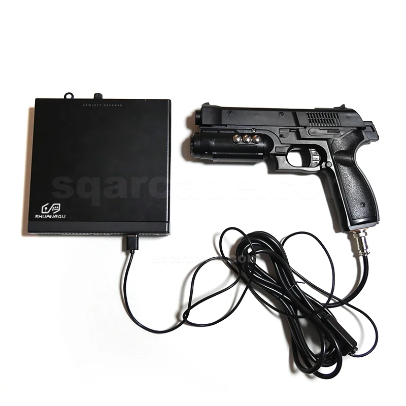 Batocera retro luz arma caixa de mini arcade shotting jogo pc plug and play  sistema de jogos de arma 100 + jogos de tiro clássico - AliExpress