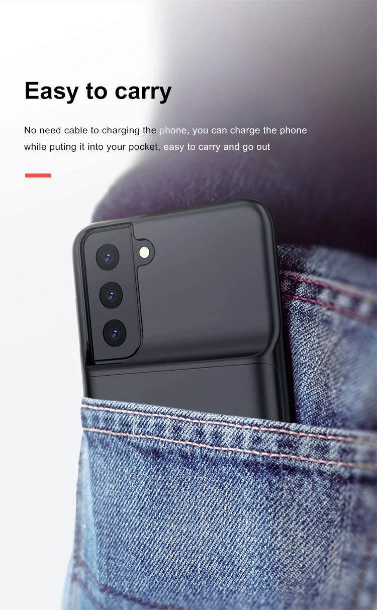 4700/4800/6000 мАч чехол для зарядного устройства для Samsung S21 S21plus S21Ultra