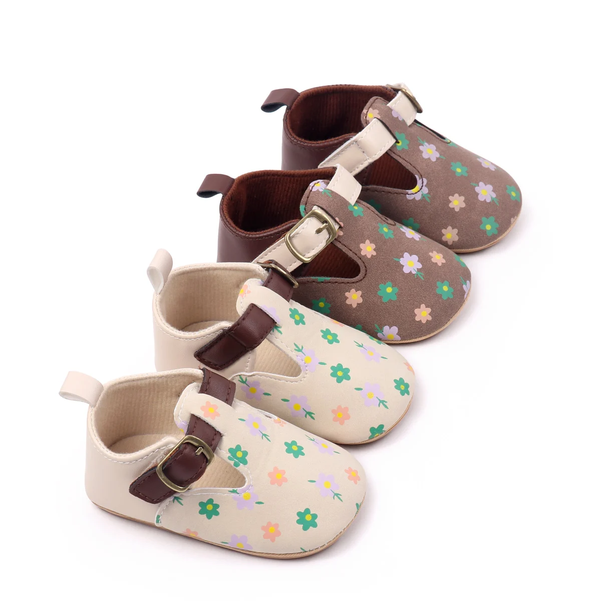 Hot Selling Anti-slip Pu Leather Princess Baby Toddler Girl Shoes