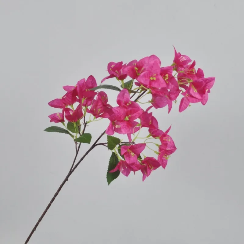 Wholesale Fushia Artificial Bougainvillea Silk Flowers Climbing Rose Red Bougainvillea for Wedding Garden Decoration