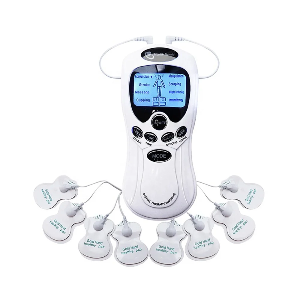 HUIXINLIANG Dual Channels Electronic Pulse Massager 10 Modes, 4