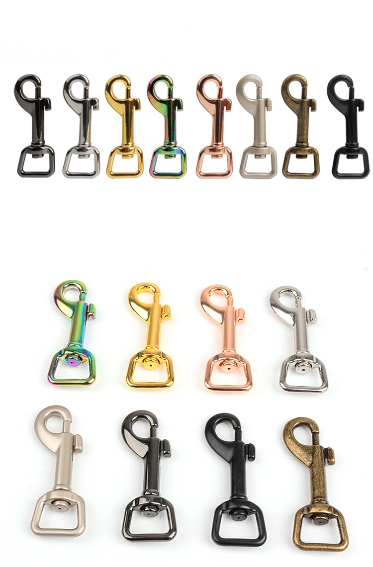 Spring Climbing Carabiner Hooks Custom Logo Rotatable Swivel Metal Dog ...