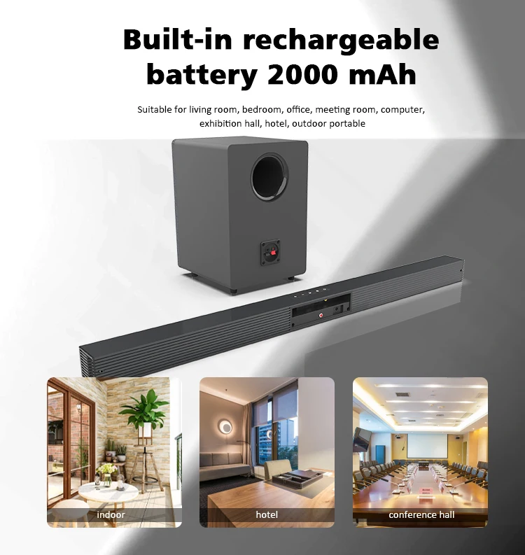 Wholesale Tv Bass Soundbar with Subwoofer Active Multimedia Home USB 2.1 Sound Bar Soundbar 5.1 Home Theater Bluetooth No Player