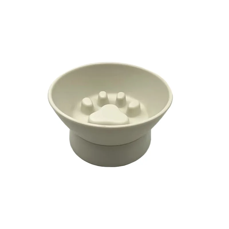 pet cat dog anti-choking slow-feeding slow-feeding anti-knockover high-legged neck-protecting rice bowl