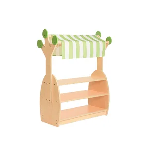 Multi-functional Wooden Furniture Sets Playing Pretend Selling Store Educational Learning Toys for Kids Toddler Boys & Girls