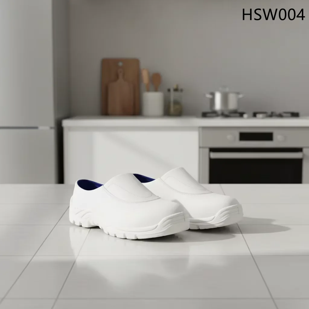 HY,2026 Wholesale Sterile Production Easy Wear Hit-proof White slippers Hospital Staff Acid&alkali Resistant Safety Clogs HSW004