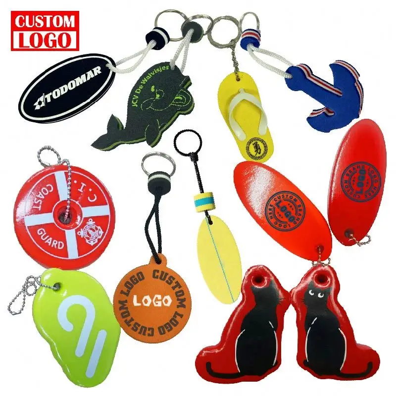 Custom EVA Keychain Floating Fish Design for Promotions