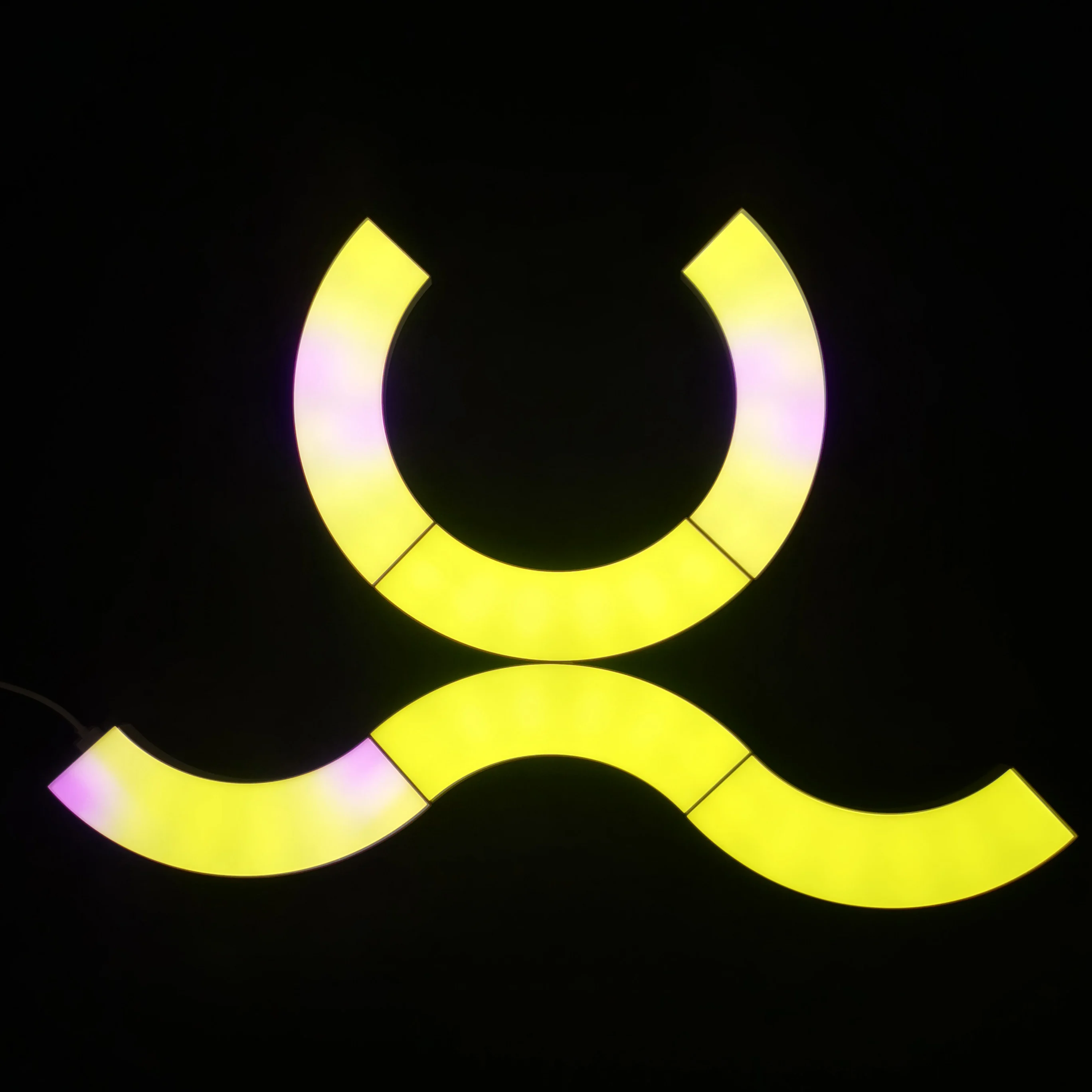 APP Control Led Light USB Quantum Honeycomb Wall Lamp Smart Light Multi Colored Quarter Ring Lights for Wall Decoration