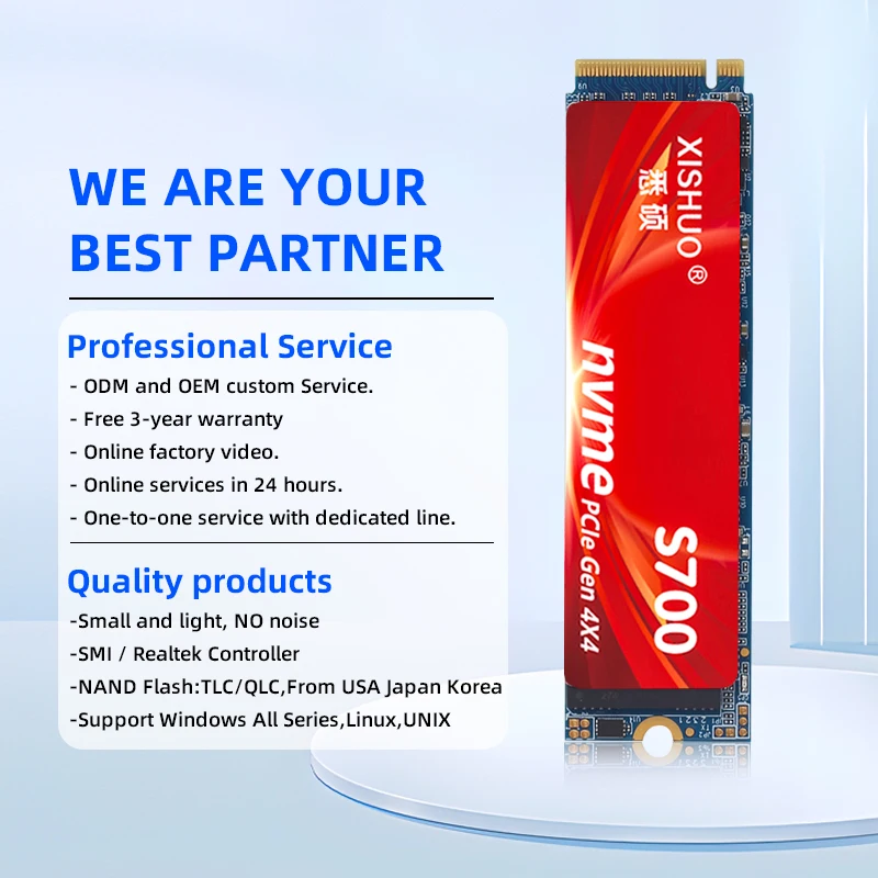 Xishuo Sam внутренний SSD 256 512 GB M.2 PCIe Gen 4x4 твердотельный привод Высокая проницаемость