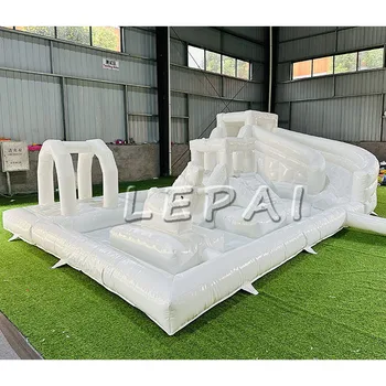 New design inflatable water slide commercial grade bounce house water dry slide custom size color inflatable obstacle course