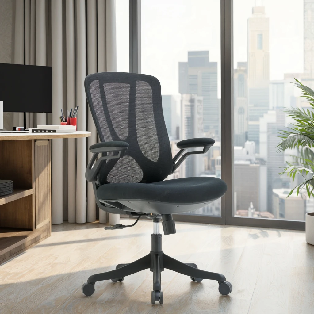 Modern Stylish Hotel Ergonomic Conference Lift Chair Furniture Chairs Fixed Headrest Thick Memory Foam Seat Sliding Fixed 5