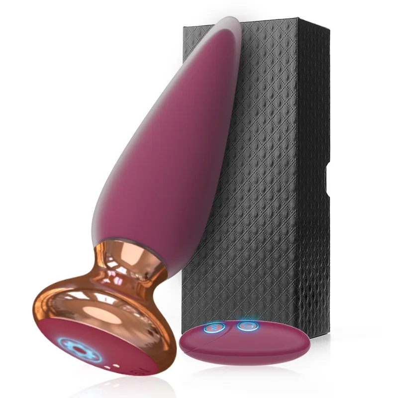 Vibrating Anal Plug Magnetic Charging Rear Court Anal Plug Sex Toys for Men and Women Masturbation Sex Toys