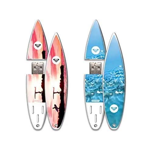 Personalized New USB 2.0 Surfboard Shape Flash Drive with 5-Year Warranty