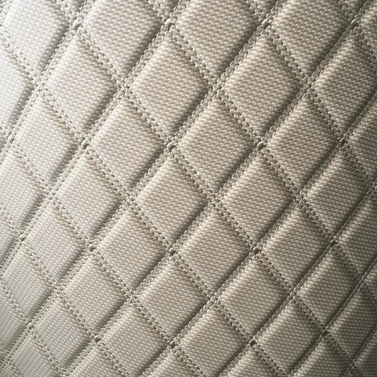 Bulk Supply Wear-resistant Quilted Synthetic PU Leather Fabric Car Seat Cover Material for Vehicle Floor Carpet Renovation Use