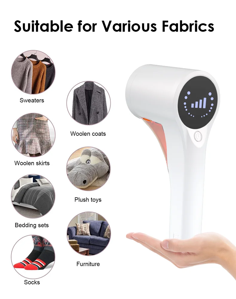 2023 Hot Sale Portable Clothes Shaver Cordless Electric Rechargeable