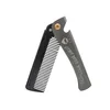 S37-1 fine tooth electroplating ash folding comb-regular pattern