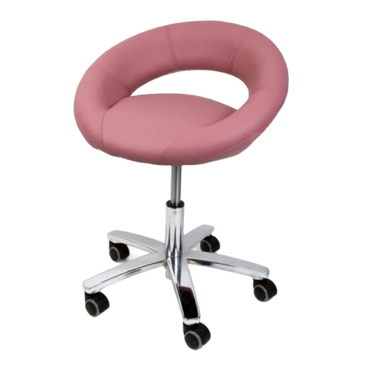 Bar  Stool Customer Chair Technician  Barber Chair With Leather Adjustable Height Rolling Chair