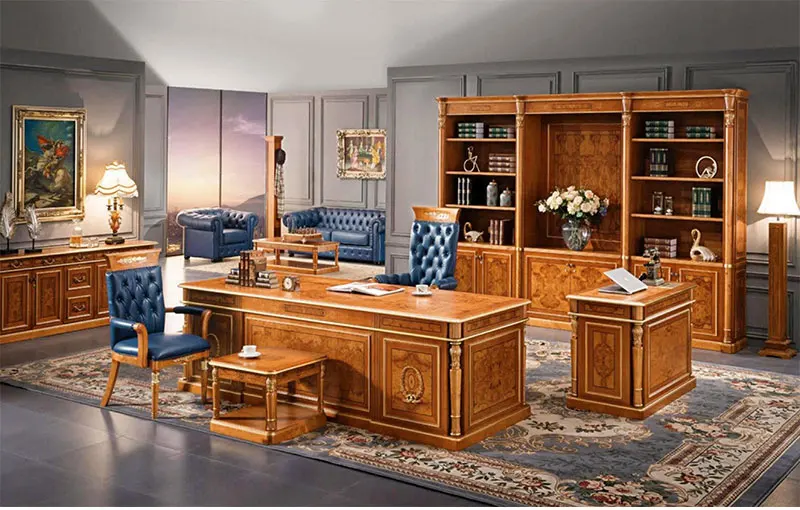 Designer High-end Quality Executive Classic Elegant Office Space Furniture Luxury Office Furniture